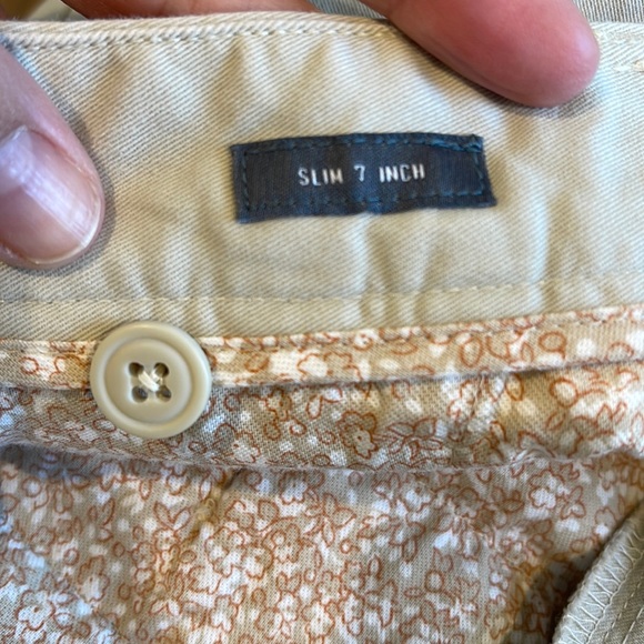 BONOBOS MEN’s 7” INSEAM KHAKI SHORTS BUTTON POCKET CHINO BOAT FLAT FRONT SZ 29 - Picture 5 of 6